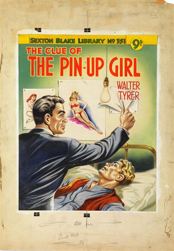 (PULP / PIN-UP.) ARTIST UNIDENTIFIED. The Clue of the Pin-Up Girl.